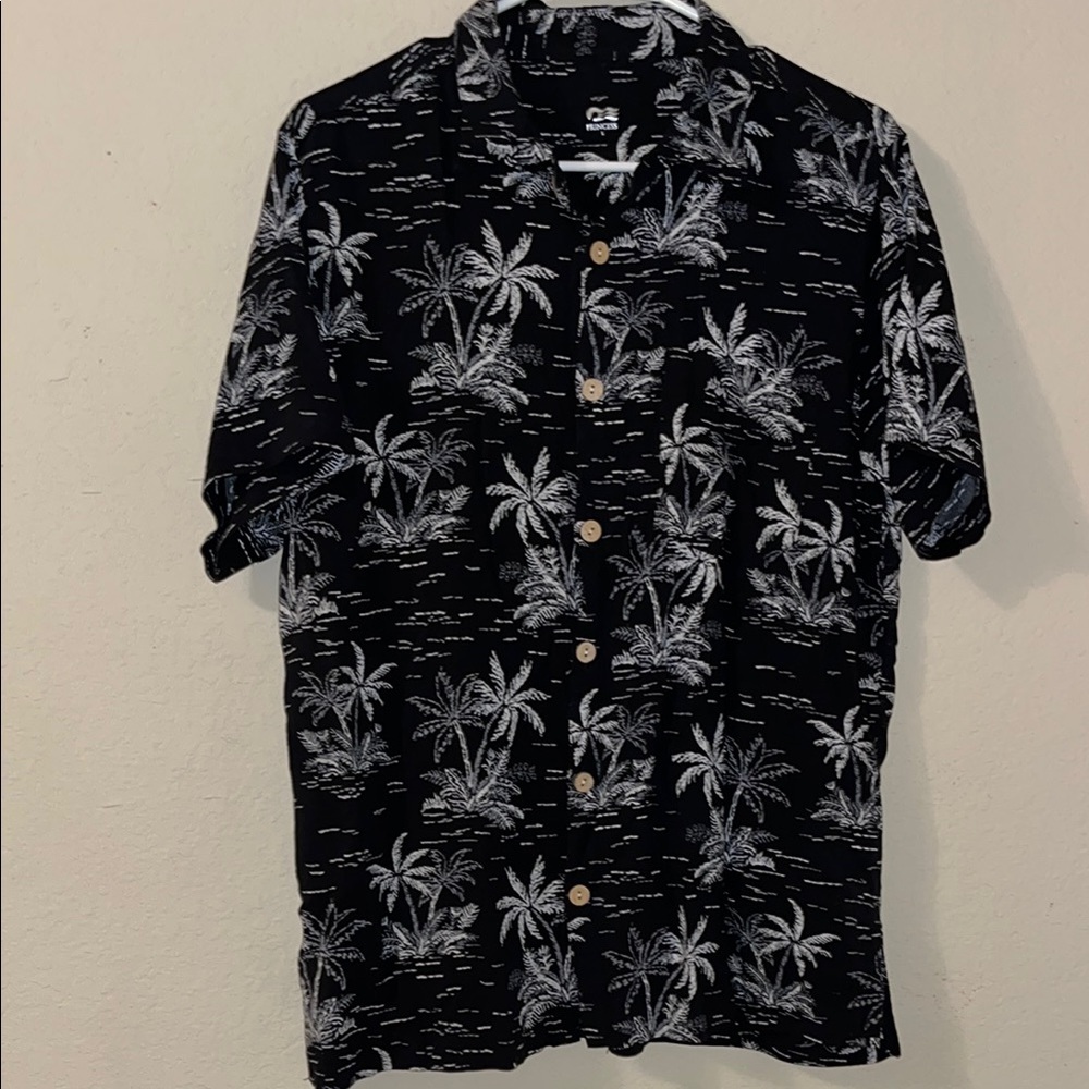 Tropical Black and White Shirt